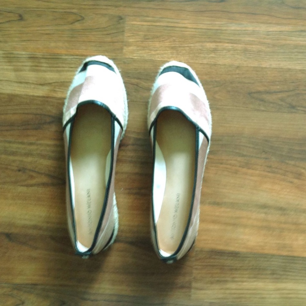 Antonio Melani striped espadrille slip-on loafers